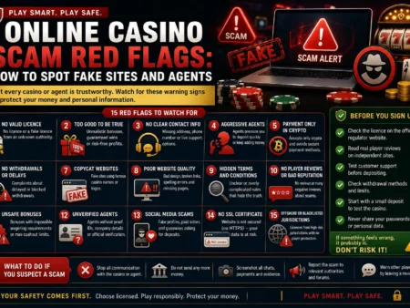 Online Casino Scam Red Flags: How to Spot Fake Sites and Agents