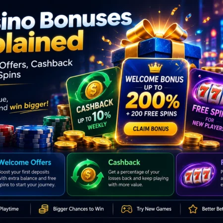 Casino Bonuses Explained: Welcome Offers, Cashback and Free Spins